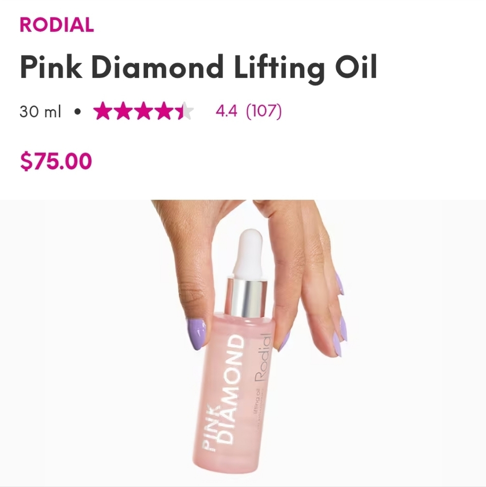 Rodial Pink Diamond Radiance Oil